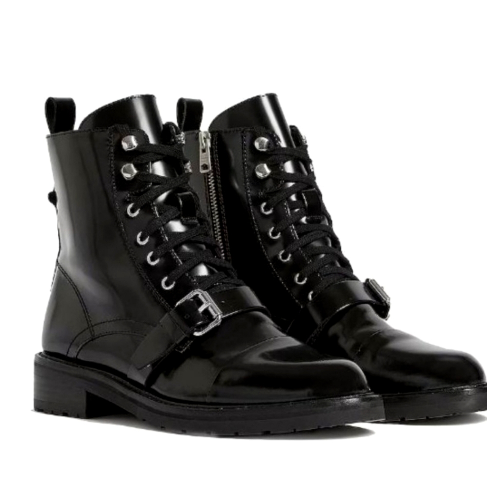 All Saints Leather Toro Combat boots.